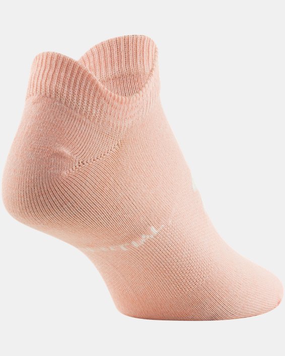 Women's UA Essential No Show – 6-Pack Socks, White, pdpMainDesktop image number 6